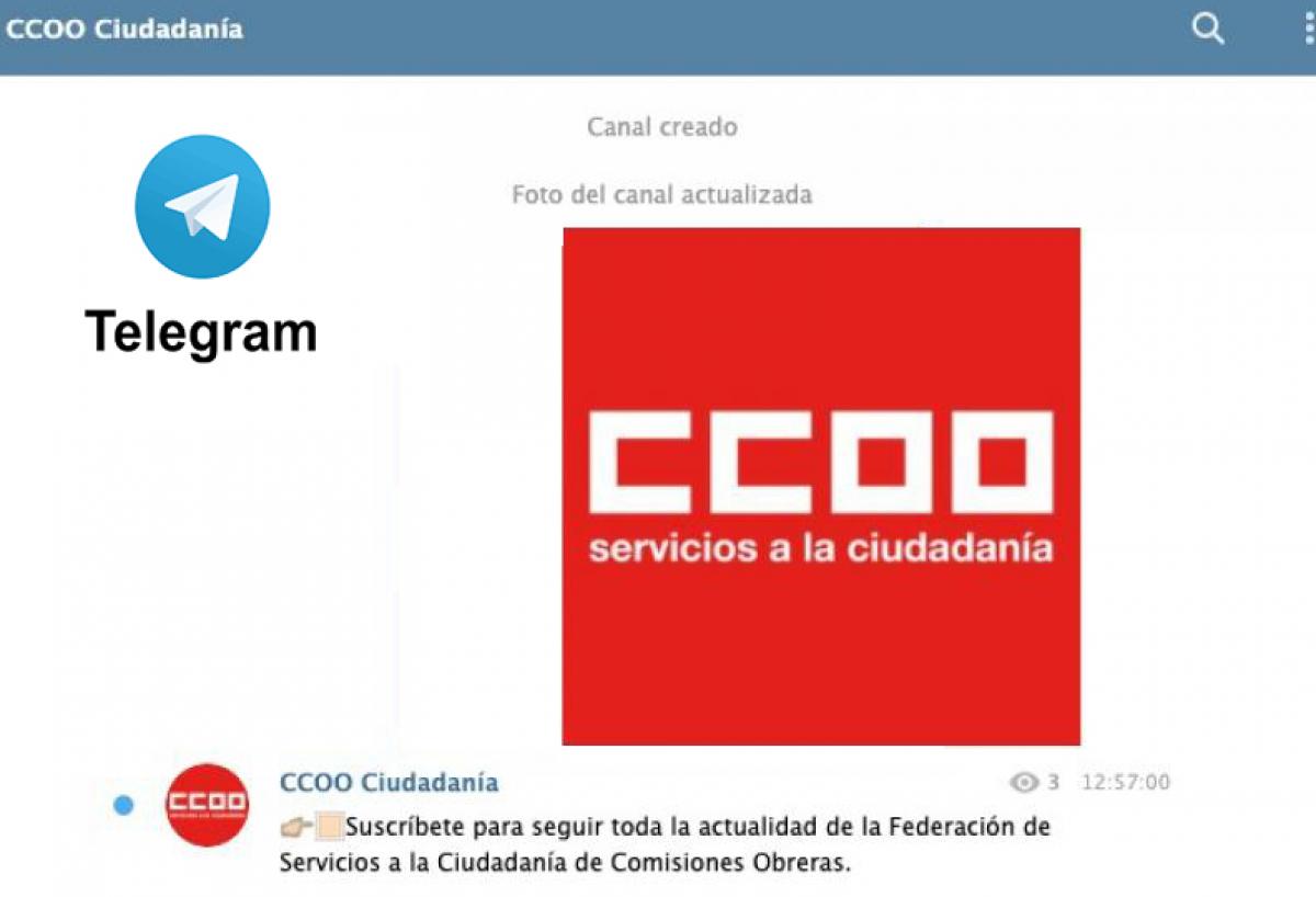 Nuevo canal FSC-CCOO en Telegram