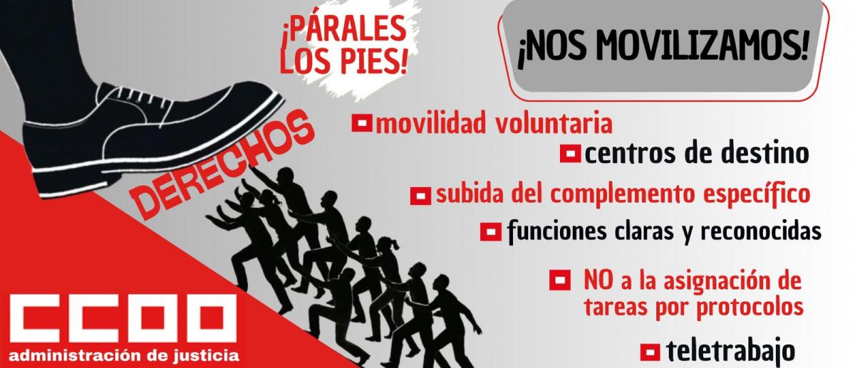 Movilizaciones CCOO Justicia Comunidad de Madrid