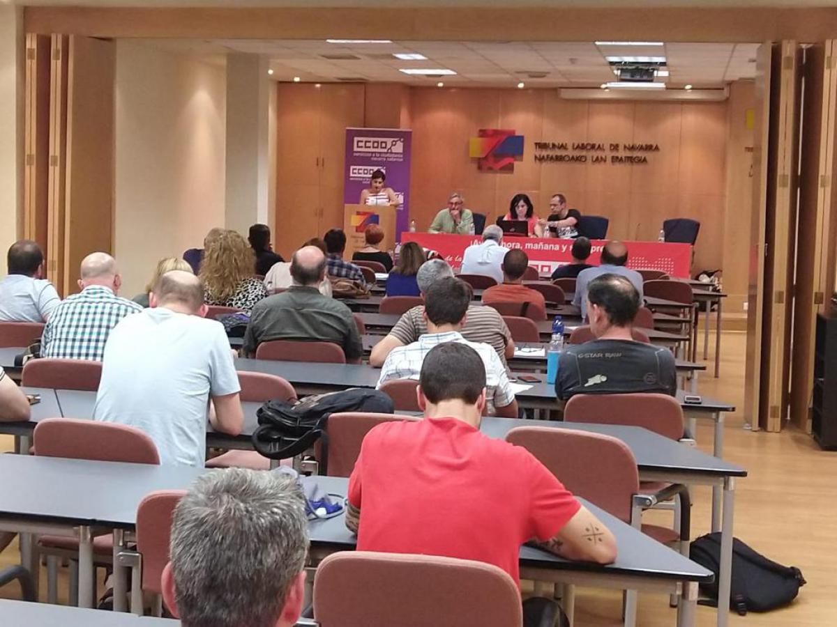Consejo FSC-CCOO Navarra, 26 de junio de 2019. Lectura del manifiesto.