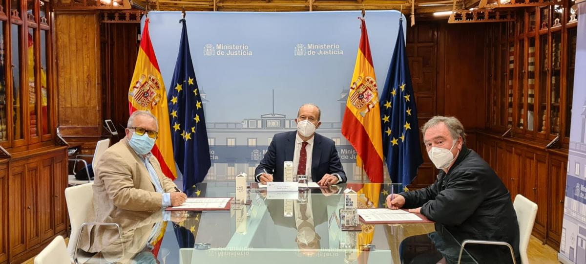 29 marzo 2021. Firma del acuerdo Teletrabajo en la Administración de Justicia