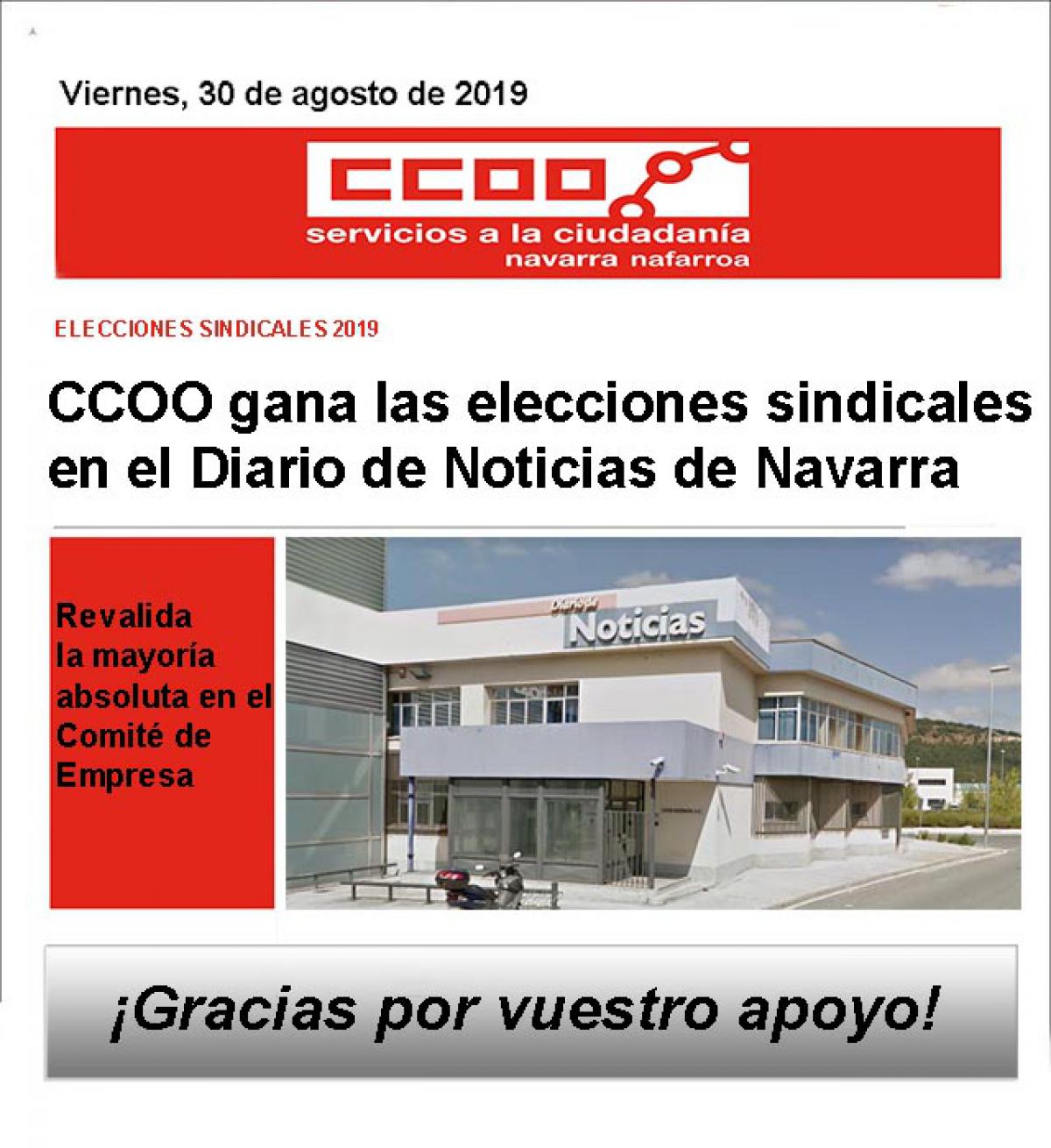Elecciones sindicales 2019 Diario de Noticias de Navarra