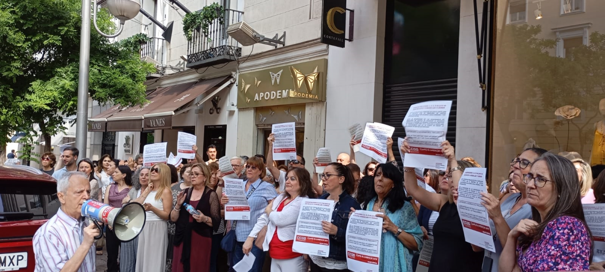 Concentración en Goya 14 del personal de la Audiencia Nacional, 3 junio 2025