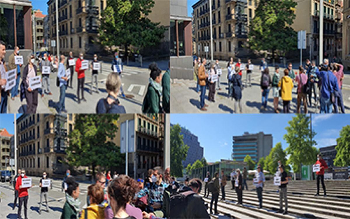 Movilización de la plantilla del transporte urbano de la comarca de Pamplona