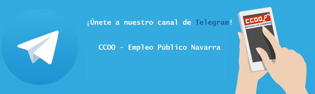Canal Telegram de FSC-CCOO Navarra sobre empleo pblico