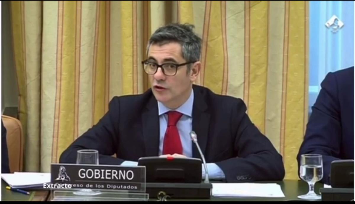 Intervención del Ministro de Justicia en el Congreso, 21 diciembre 2023