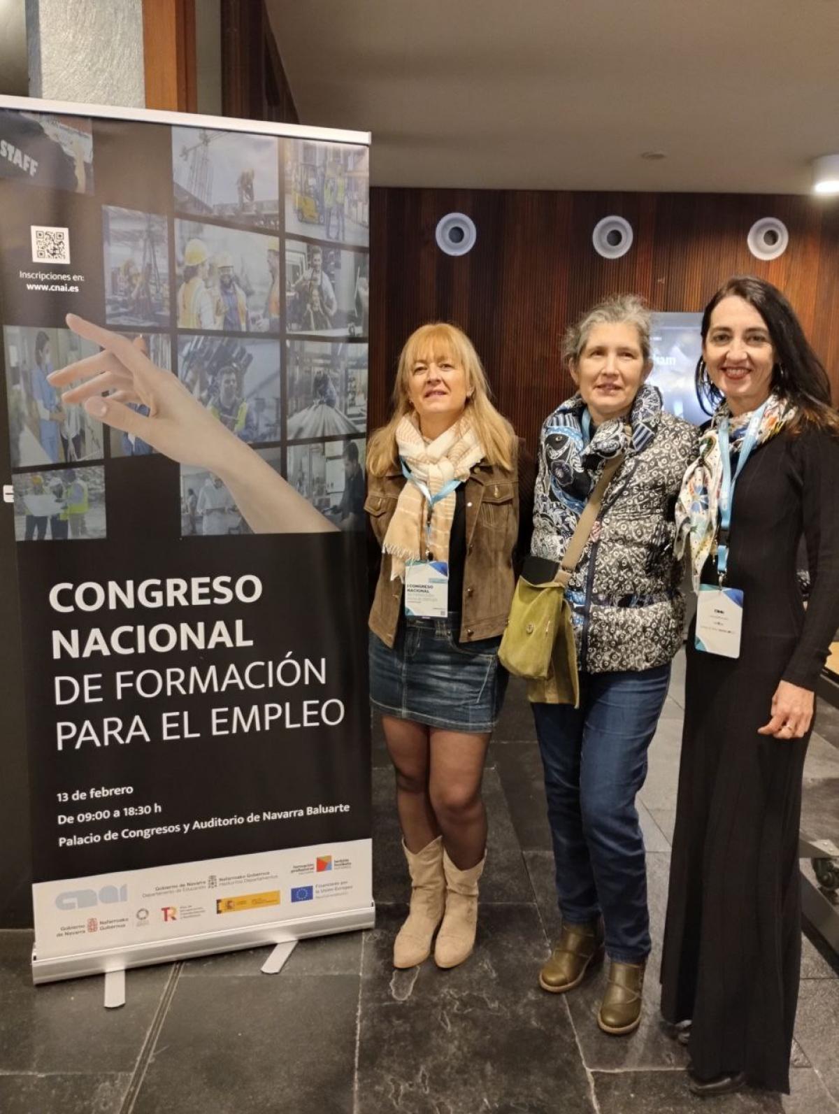 Nuestra representación en el primer Congreso Nacional de Formación para el Empleo celebrado en el Palacio de Congresos y Auditorio de Navarra Baluarte