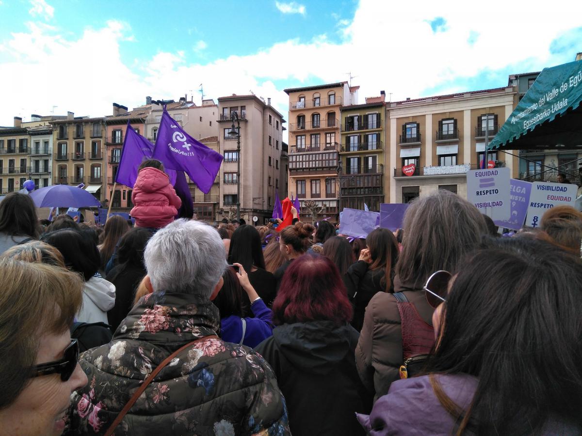 Plaza del Catillo, Pamplona, 8 de marzo de 2019