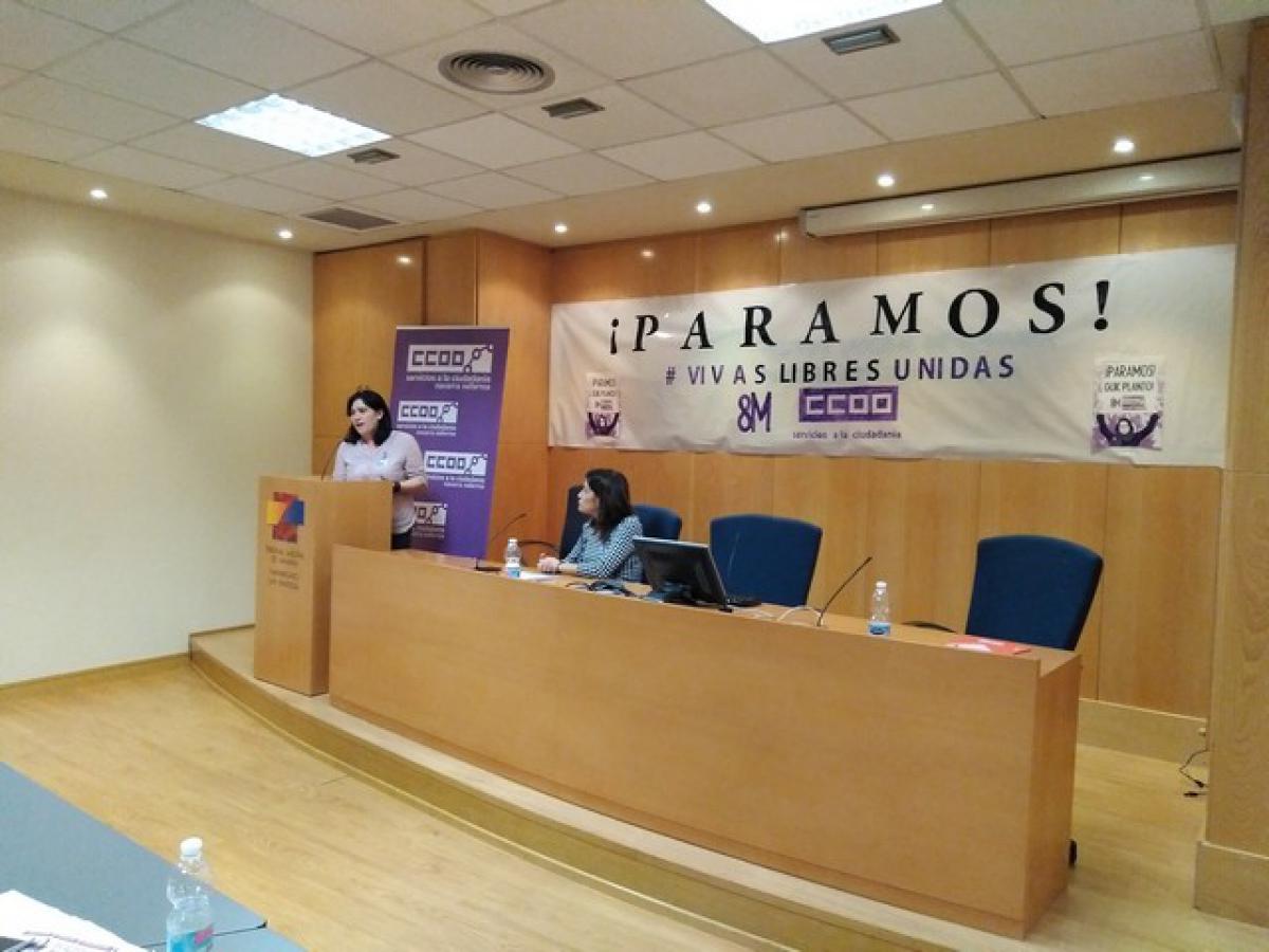 Sonia Pedrosa, Secretaria de Organizacin de la FSC-CCOO Navarra Preparamos la movilizacin!