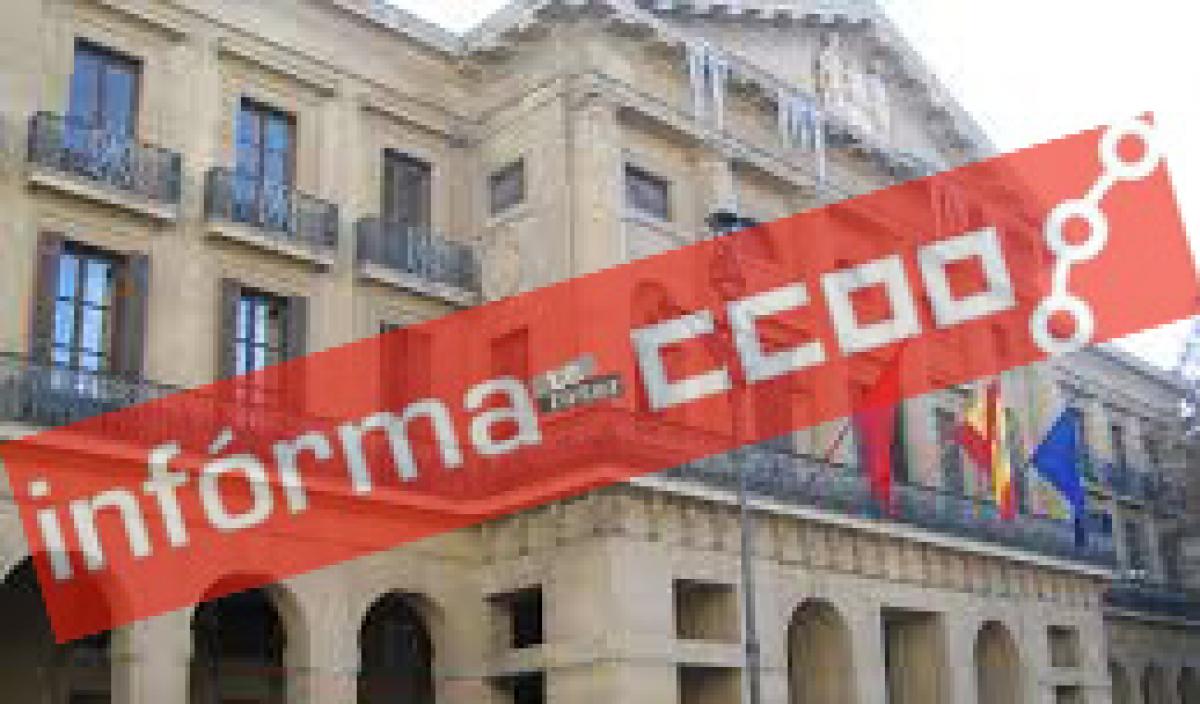 CCOO Informa: mesa general Gobierno de Navarra