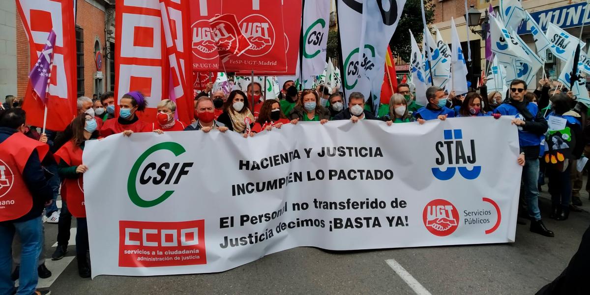 El personal no transferido de Justicia decimos ¡BASTA YA!