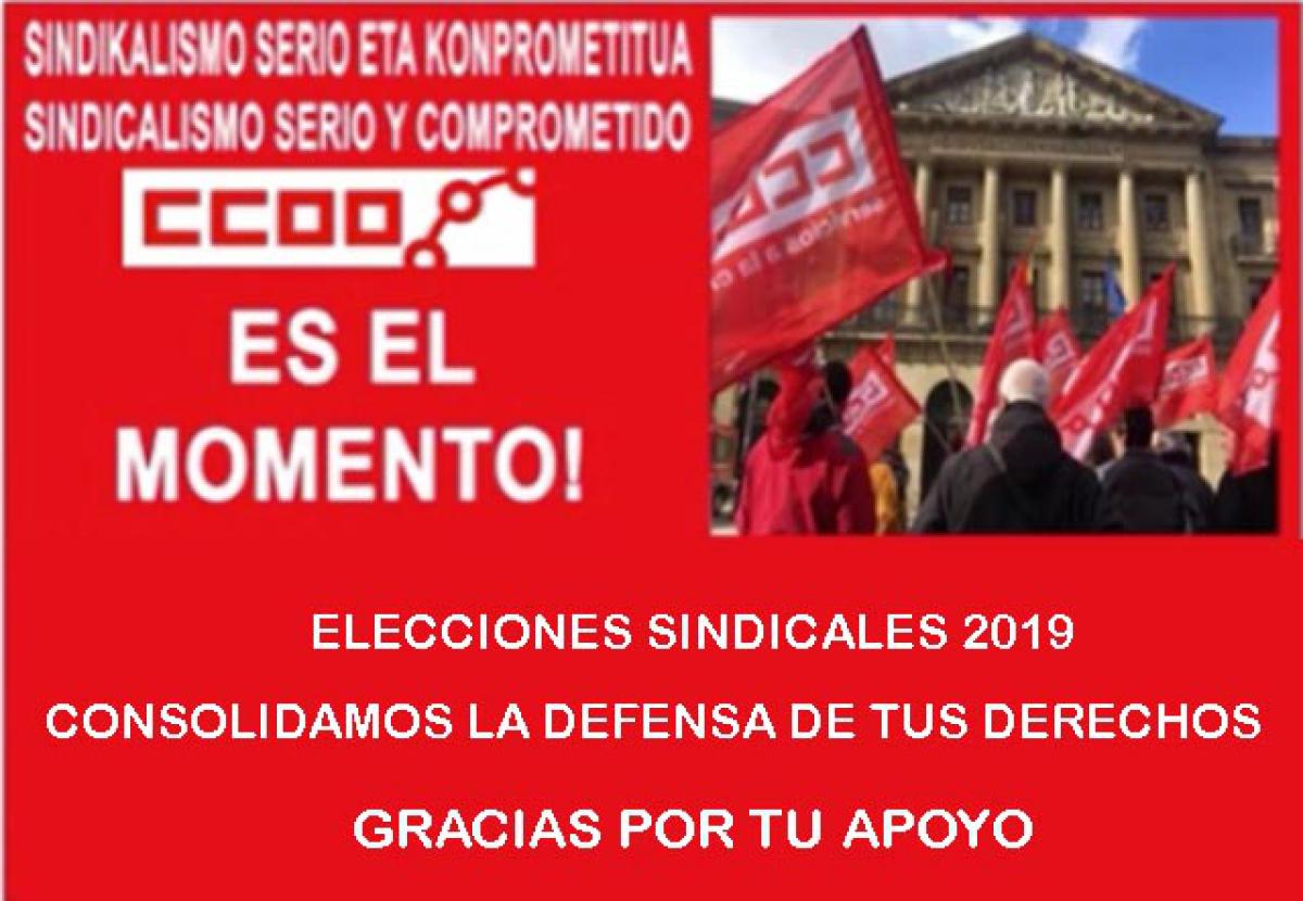 CCOO - Elecciones Sindicales 2019 Gobierno de Navarra