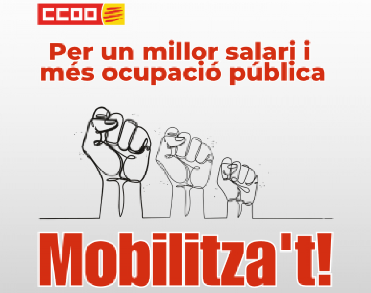 Per un millor salari i més ocupació pública Mobilitzat't